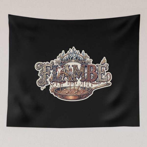 Item preview, Flambé Chef Design, Flambé Cooking Artwork, Chef Graphic, Cook Design, Cooking Gift, Chef Gift, Culinary Art, Kitchen Design, Professional Chef, French Cooking, Restaurant Kitchen designed and sold by Typologystudios.