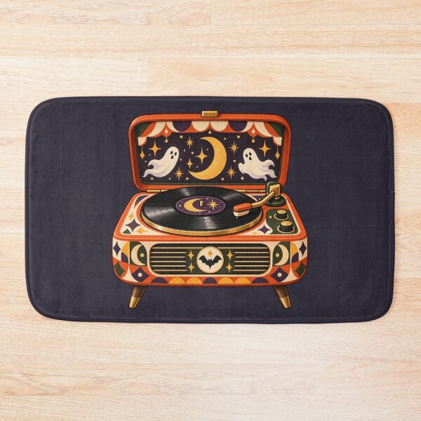 Item preview, Retro Halloween Ghost Record Player designed and sold by AliAltinelArt.