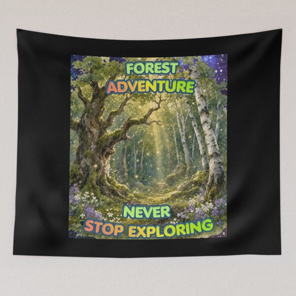Item preview, Forest Adventure Never Stop Exploring, Gifts For Travel Enthusiasts designed and sold by zebek-design.