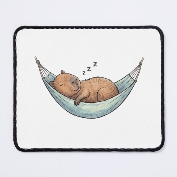 Item preview, Sleeping Capybara designed and sold by DoodleDodo.