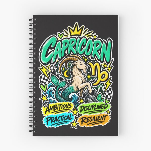 Item preview, Capricorn Zodiac Sign – Colorful Pop Astrology Personality Design designed and sold by MetaModel Editions.