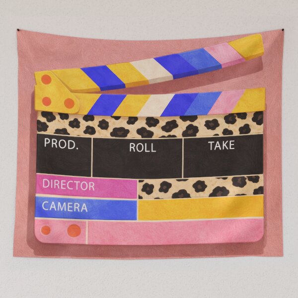 Item preview, Retro Clapperboard Cinema Director Movie Poster designed and sold by Cine8.