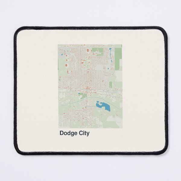 Item preview, Dodge City Minimalistic Map Art designed and sold by MapsNerd.