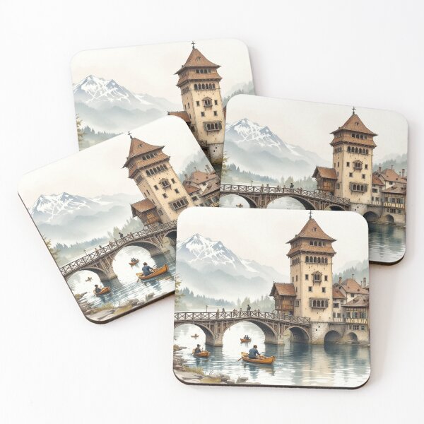 Item preview, Medieval village (Switzerland) designed and sold by jefboutique6150.