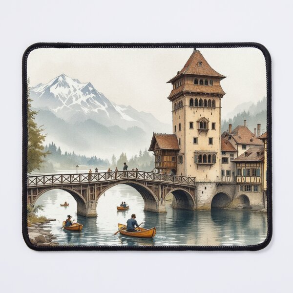 Item preview, Medieval village (Switzerland) designed and sold by jefboutique6150.