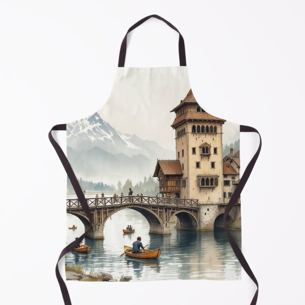 Item preview, Medieval village (Switzerland) designed and sold by jefboutique6150.