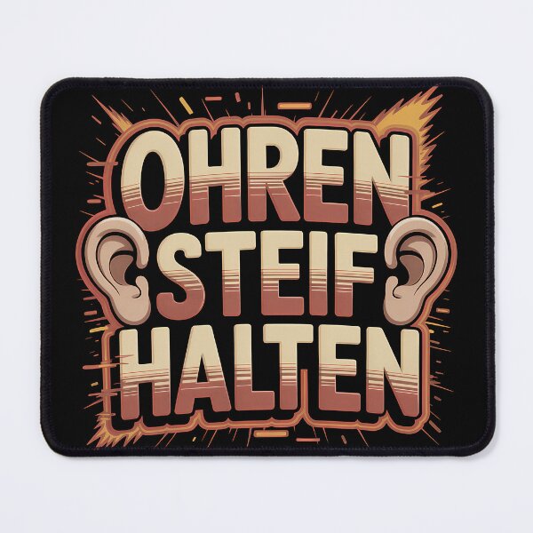 Item preview, Ohren Steif halten – Deutsche Memes Wortspiel Design designed and sold by LoFizzy.