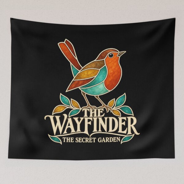 Item preview, The Secret Garden: Stained Glass Wayfinder designed and sold by Fenay Designs.