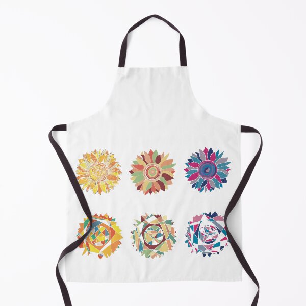 Item preview, Sunflower Set of Six - Geometric Floral Art designed and sold by iampaulmorris.