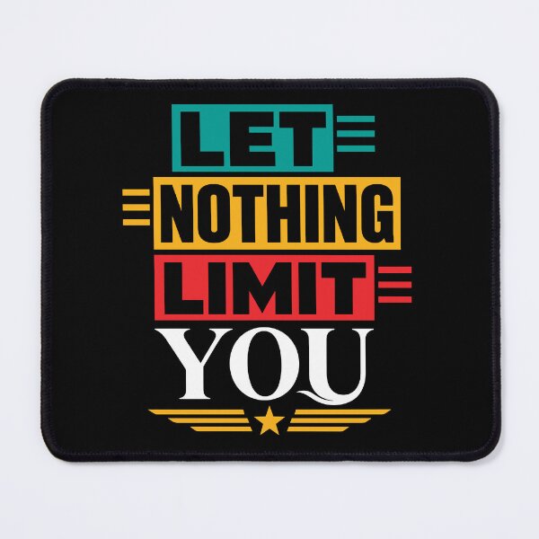 Item preview, Let Nothing Limit You Motivational Mindset Typography T-Shirt designed and sold by rejowan-arts.
