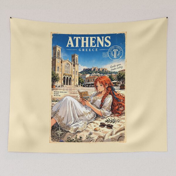 Item preview, Greece — Metropolitan Cathedral of Athens — A Relaxed Afternoon of Greek History and Sunlight designed and sold by DibujandoPorfa.