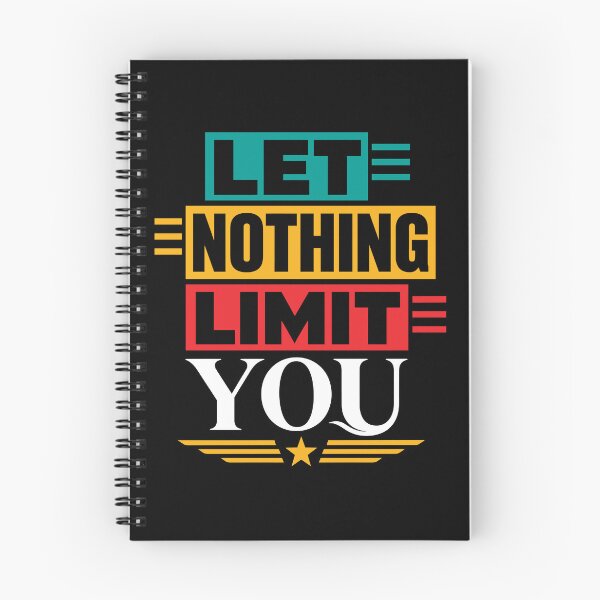 Item preview, Let Nothing Limit You Motivational Mindset Typography T-Shirt designed and sold by rejowan-arts.