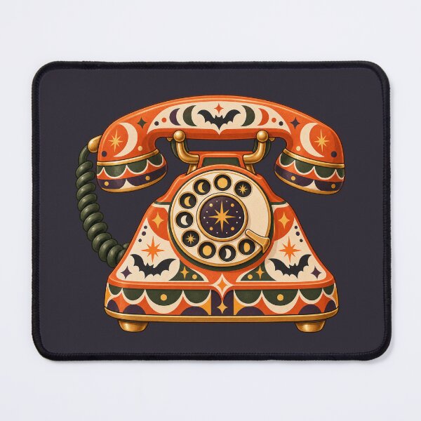 Item preview, Retro Halloween Rotary Phone designed and sold by AliAltinelArt.