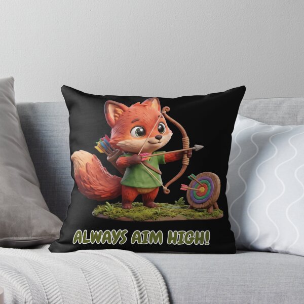 Item preview, Always Aim High - Cute 3D Fox Archer with Bow designed and sold by WhimsicalStudioArt.