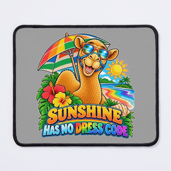 Item preview, Pride Beach Day – SUNSHINE HAS NO DRESS CODE Cartoon Camel – Funny Animal T-Shirt Gift for Animal Lovers designed and sold by Camel & Quirk.