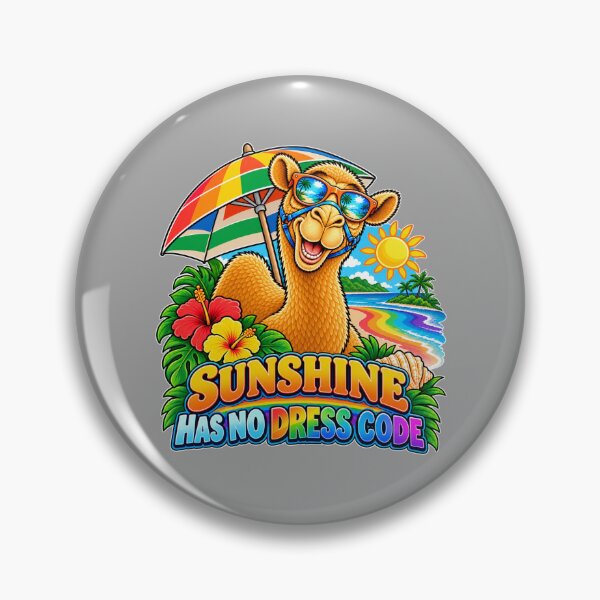Item preview, Pride Beach Day – SUNSHINE HAS NO DRESS CODE Cartoon Camel – Funny Animal T-Shirt Gift for Animal Lovers designed and sold by Camel & Quirk.