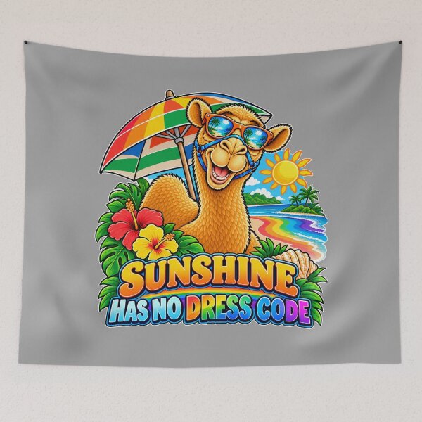 Item preview, Pride Beach Day – SUNSHINE HAS NO DRESS CODE Cartoon Camel – Funny Animal T-Shirt Gift for Animal Lovers designed and sold by Camel & Quirk.