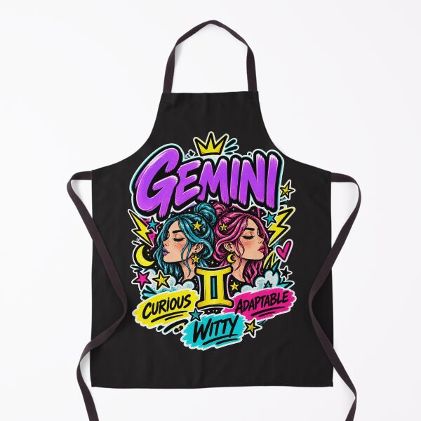 Item preview, Gemini Zodiac Sign – Colorful Pop Astrology Twins Personality Design designed and sold by MetaModel Editions.