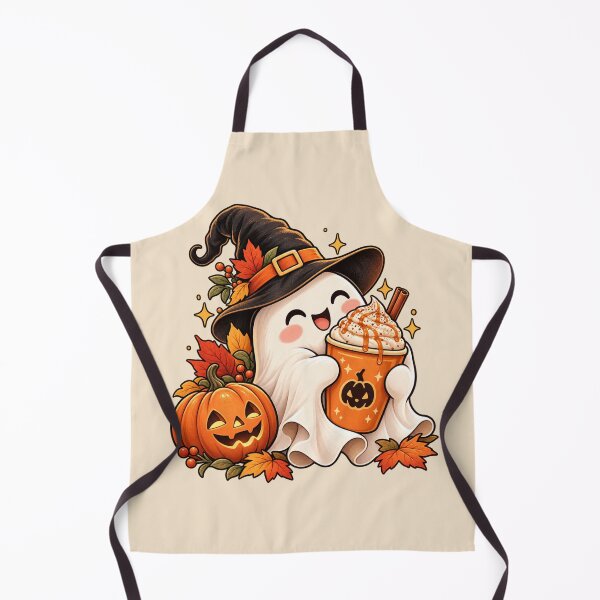 Item preview, Cute Ghost Pumpkin Spice Latte Halloween Coffee Lover designed and sold by Stikaro.