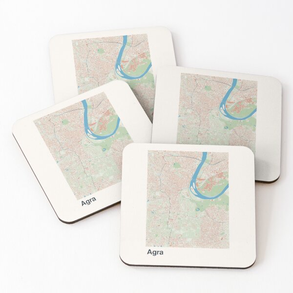 Item preview, Agra Minimalistic Map Art designed and sold by MapsNerd.