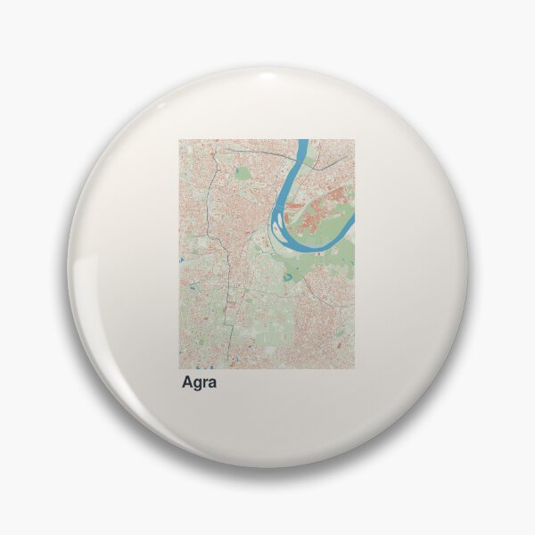 Item preview, Agra Minimalistic Map Art designed and sold by MapsNerd.
