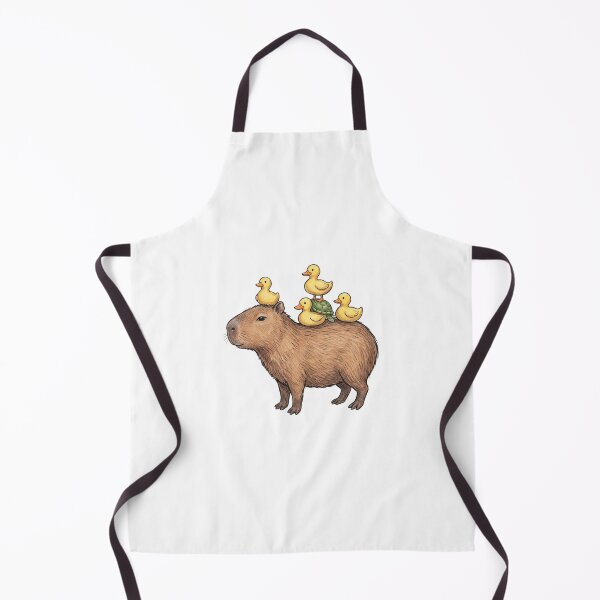 Item preview, Capybara playing with Ducks designed and sold by DoodleDodo.