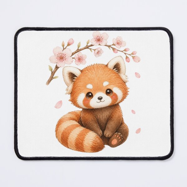 Item preview, Kawaii Red Panda Cherry Blossom designed and sold by Animepopstudio.