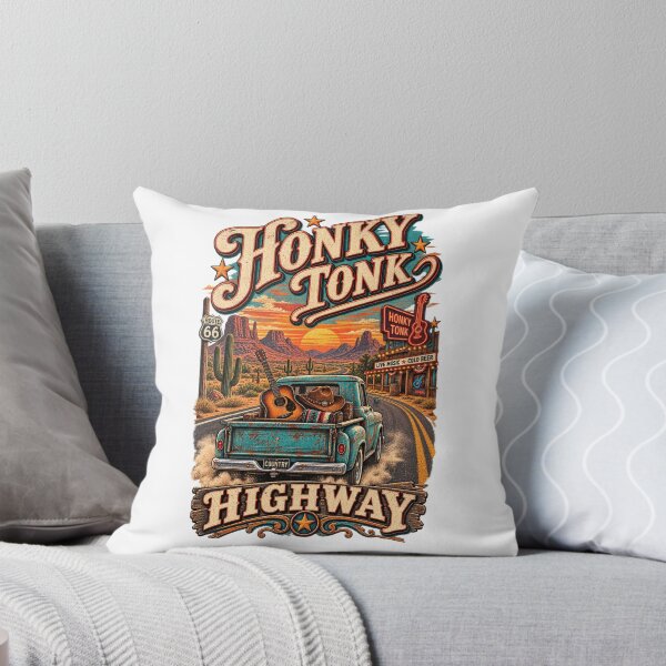 Item preview, Honky Tonk Highway designed and sold by RisingWolfStudio.