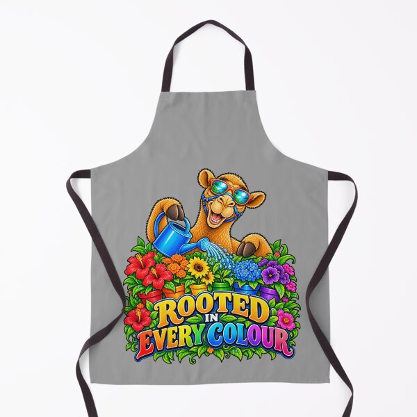Item preview, ROOTED IN EVERY COLOUR – Rainbow Garden Club Pride Camel – Funny Animal T-Shirt Gift for Animal Lovers designed and sold by Camel & Quirk.