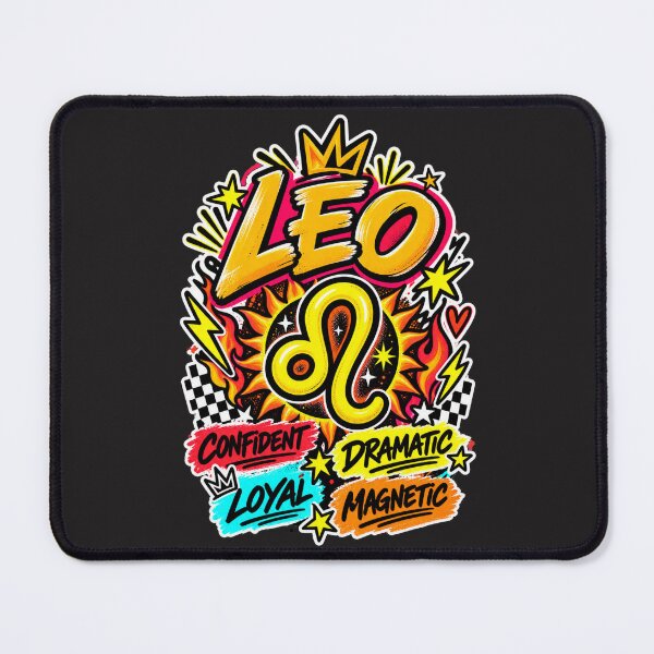 Item preview, Leo Zodiac Sign – Bold Colorful Pop Astrology Personality Design designed and sold by MetaModel Editions.