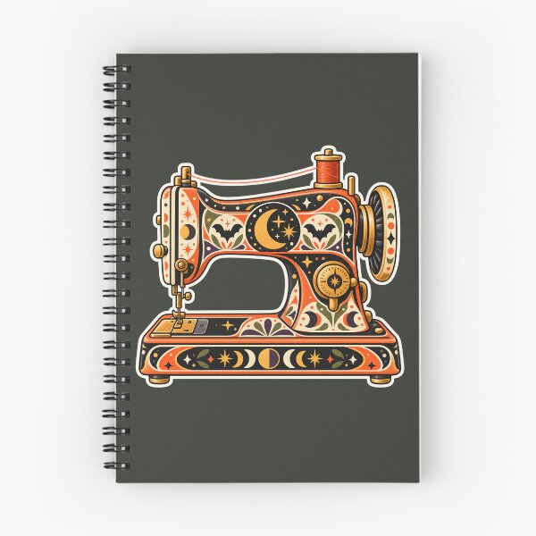 Item preview, Retro Halloween Celestial Sewing Machine designed and sold by AliAltinelArt.