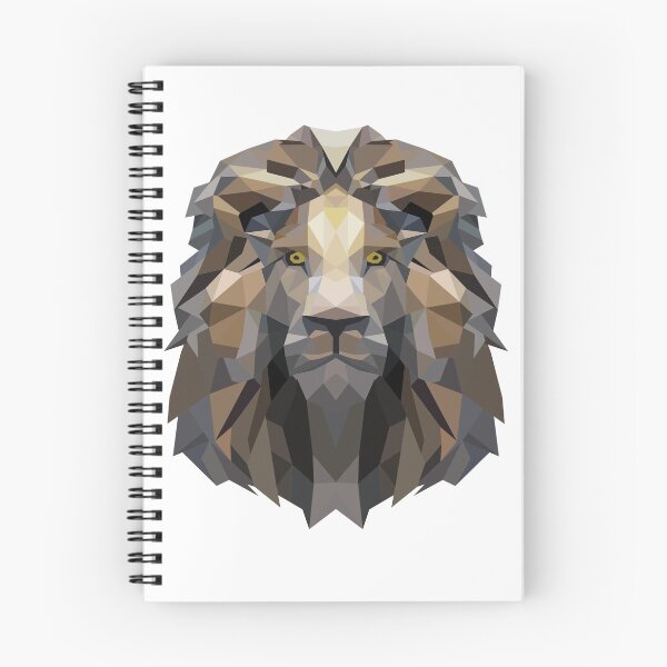 Item preview, Geometric Low Poly Lion Portrait designed and sold by KhrystallineArt.