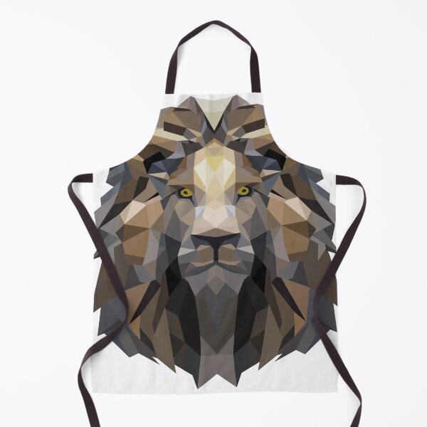 Item preview, Geometric Low Poly Lion Portrait designed and sold by KhrystallineArt.