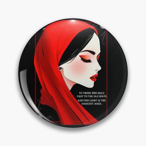 Item preview, Red Scarf lady designed and sold by Sonia Jones Art.
