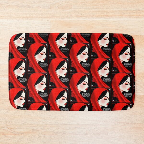 Item preview, Red Scarf lady designed and sold by Sonia Jones Art.