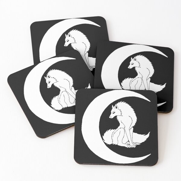 Item preview, The white wolf resting under the moon designed and sold by Lagueny.