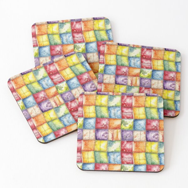 Item preview, Colorful Patchwork Quilt Pattern Wall Tapestry designed and sold by joy-Moons.