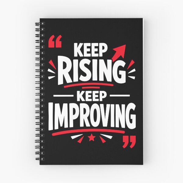 Item preview, Keep Rising Keep Improving Motivational Self Improvement Typography T-Shirt designed and sold by rejowan-arts.