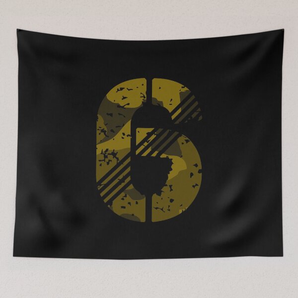 Item preview, Number 6 - Modern Numeral Wall Art designed and sold by Gustavo Navarro.