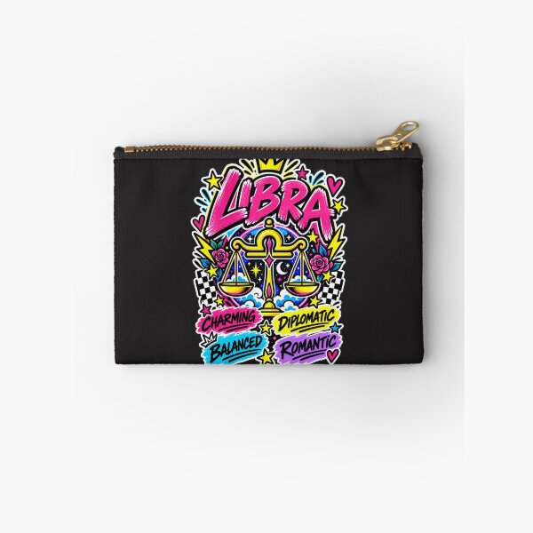 Item preview, Libra Zodiac Sign – Colorful Pop Astrology Scales Personality Design designed and sold by MetaModel Editions.