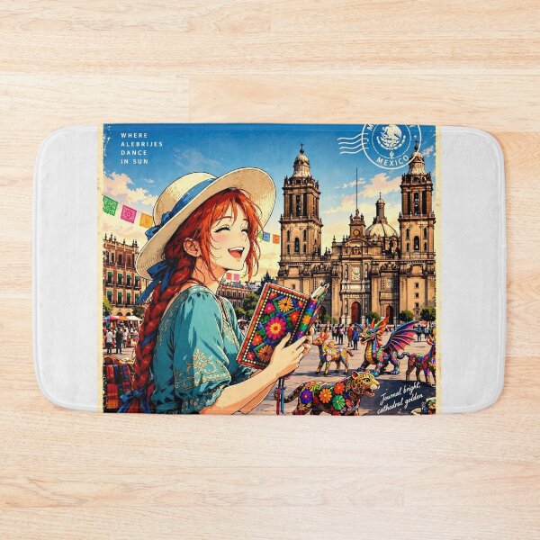 Item preview, Mexico — Mexico City Metropolitan Cathedral — A Colourful Afternoon in the Historic Heart of Mexico designed and sold by DibujandoPorfa.