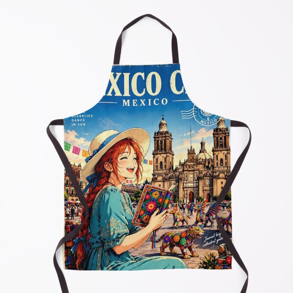 Item preview, Mexico — Mexico City Metropolitan Cathedral — A Colourful Afternoon in the Historic Heart of Mexico designed and sold by DibujandoPorfa.