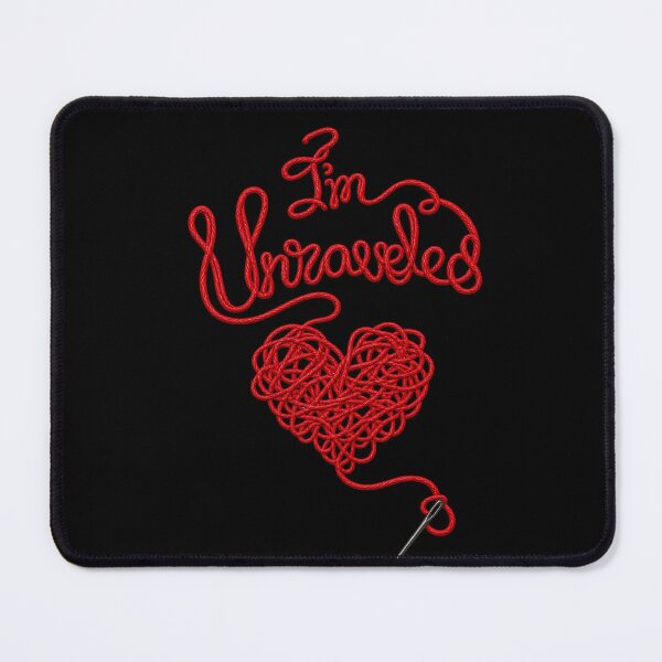 Item preview, I'm Unraveled Red Thread Tangled Heart Needle Yarn Emotional Heartbreak designed and sold by Cuiroblinda.