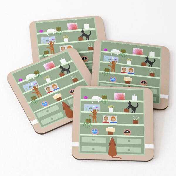 Item preview, Cats on a Bookshelf designed and sold by Elaine M Hayward .