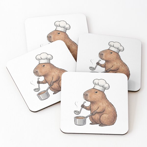 Item preview, Chef Capybara designed and sold by DoodleDodo.