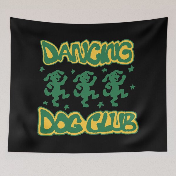 Item preview, Funky Retro Three Dancing Dogs designed and sold by Othala888.