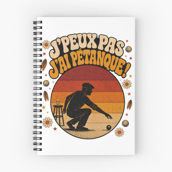 Item preview, I can't, I have pétanque. Retro 70s Pastis designed and sold by digital.stickerperso.com.
