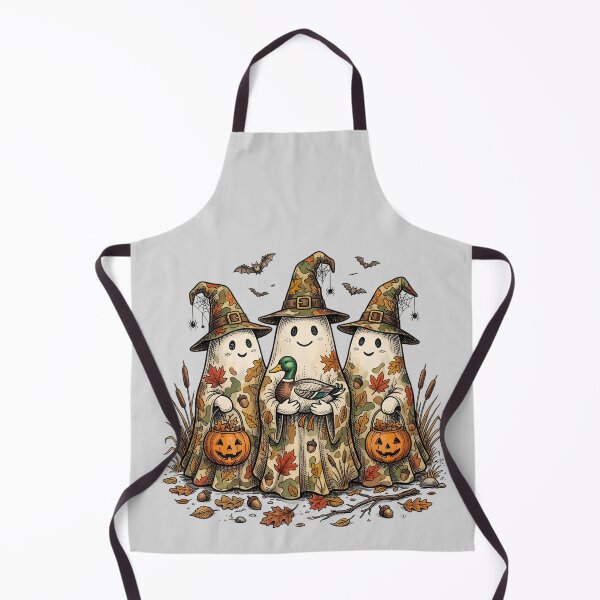 Item preview, Adorable halloween ghosts in fall camouflage with duck and pumpkins designed and sold by Razerai.