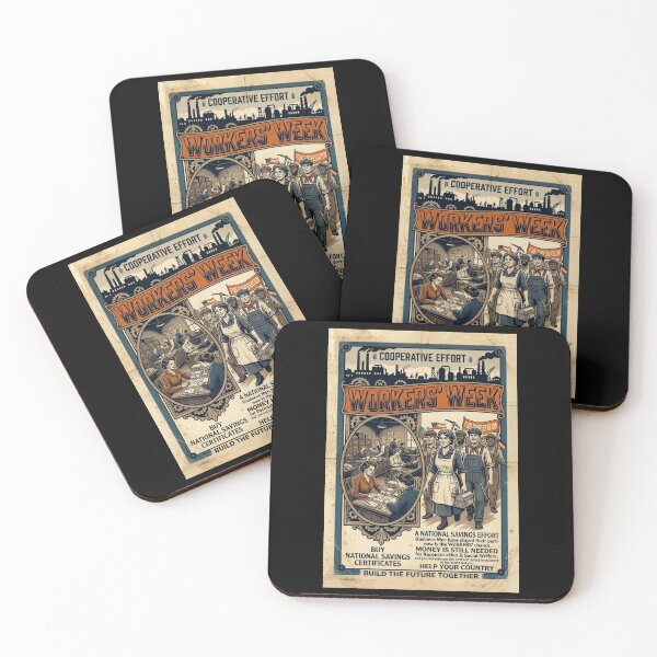 Item preview, Vintage Workers' Week Poster - National Savings & Reconstruction designed and sold by ArtworkNorth.