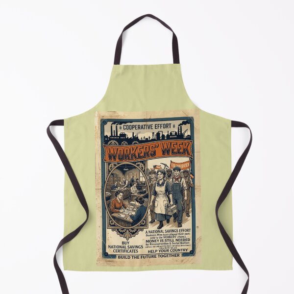 Item preview, Vintage Workers' Week Poster - National Savings & Reconstruction designed and sold by ArtworkNorth.